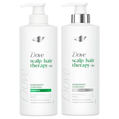 Dove Roos controle, shampoo en conditioner set, 2 x 400 ml Hoofdhuidverzorging, verwijdert roos, met salicylzuur en pyroctone olamine, alle haartypes Dove Roos controle, shampoo en conditioner set, 2 x 400 ml Hoofdhuidverzorging, verwijdert roos, met salicylzuur en pyroctone olamine, alle haartypes
