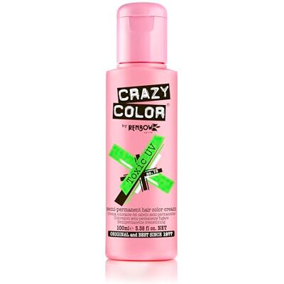 Crazy Color GO TOXIC Semi-Permanente Kleurcrème UV 100 ml Crazy Color GO TOXIC Semi-Permanente Kleurcrème UV 100 ml