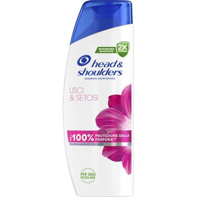 Head & Shoulders Anti-roos shampoo voor glad en zijdeachtig haar, dagelijks gebruik, frisheid, 6 x 250 ml Head & Shoulders Anti-roos shampoo voor glad en zijdeachtig haar, dagelijks gebruik, frisheid, 6 x 250 ml