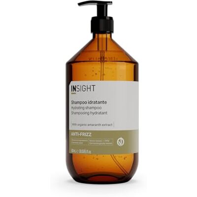 Insight Anti-frizz hydraterende shampoo 900 ml voor droog, kroeshaar en weerbarstig haar glazen verpakking Insight Anti-frizz hydraterende shampoo 900 ml voor droog, kroeshaar en weerbarstig haar glazen verpakking