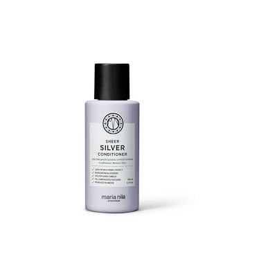 Maria Nila Sheer Silver, neutraliseert goudtinten, paarse pigmenten voor een koude tint, 100% veganistisch en zonder sulfaten/parabenen Maria Nila Sheer Silver, neutraliseert goudtinten, paarse pigmenten voor een koude tint, 100% veganistisch en zonder sulfaten/parabenen