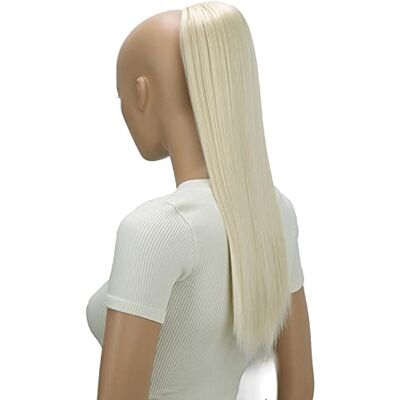 CAISHA PRETTYSHOP 55cm Pruik Vlecht Paardenstaart Haarextensies Glad Platina Blond PH514 CAISHA PRETTYSHOP 55cm Pruik Vlecht Paardenstaart Haarextensies Glad Platina Blond PH514