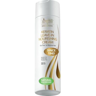 VITAMINS hair cosmetics Vitaminen na shampoo droog en beschadigd haar – verzorging leave in demelant na shampoo krullend en glad haar – crème met keratine VITAMINS hair cosmetics Vitaminen na shampoo droog en beschadigd haar – verzorging leave in demelant na shampoo krullend en glad haar – crème met keratine