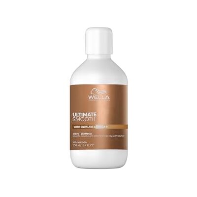 WELLA Professionals ULTIMATE SMOOTH Shampoo, 100 ml squalaan en omega-9 voeding voor droog, dof en krullend haar WELLA Professionals ULTIMATE SMOOTH Shampoo, 100 ml squalaan en omega-9 voeding voor droog, dof en krullend haar