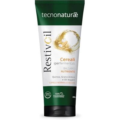 RestivOil Tecnonaturae Normale Voedende Balsem Droge Granen Overfermenteerde Lichte Etherische Oliën Biologisch Afbreekbaar 200 ml RestivOil Tecnonaturae Normale Voedende Balsem Droge Granen Overfermenteerde Lichte Etherische Oliën Biologisch Afbreekbaar 200 ml