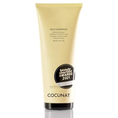 COCUNAT Rijke shampoo droog, krullend, beschadigd of gekleurd haar Houdt vocht en revitaliseert de vezels Open punten zonder sulfaten en siliconen Curly Methode 200 ml COCUNAT Rijke shampoo droog, krullend, beschadigd of gekleurd haar Houdt vocht en revitaliseert de vezels Open punten zonder sulfaten en siliconen Curly Methode 200 ml