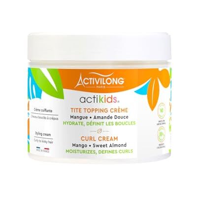 Activilong Actikids Tite topping krulcrème, mango en zoete amandel, 300 ml Activilong Actikids Tite topping krulcrème, mango en zoete amandel, 300 ml