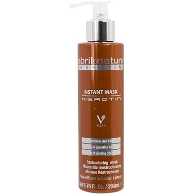 abril et nature Ultrasnel haarmasker met keratine voedt, versterkt en regenereert de haarvezel Herstelt beschadigd en broos haar Glad en glanzend uiterlijk 200 ml abril et nature Ultrasnel haarmasker met keratine voedt, versterkt en regenereert de haarvezel Herstelt beschadigd en broos haar Glad en glanzend uiterlijk 200 ml
