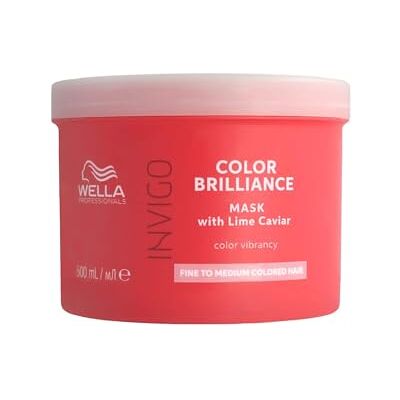 Wella Professionals Invigo Color Brilliance Haarmasker voor fijn en normaal haar, professionele verzorging voor gekleurd haar, 500 ml Wella Professionals Invigo Color Brilliance Haarmasker voor fijn en normaal haar, professionele verzorging voor gekleurd haar, 500 ml