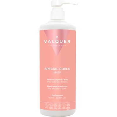 Valquer Laboratorios Valquer Mascarilla Especial Rizos 1000 ml Nourrit Hydrate les Cheveux Frisés & Crépus Kératine Végétale et Maïs Vegan Valquer Laboratorios Valquer Mascarilla Especial Rizos 1000 ml Nourrit Hydrate les Cheveux Frisés & Crépus Kératine Végétale et Maïs Vegan