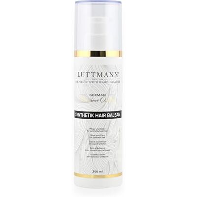 LUTTMANN ® Synthetik Hair Balsam 200 ml spoeling voor pruiken en kunsthaar, verzorging en glans voor kunsthaar, Duitse premium kwaliteit, gemaakt in Duitsland LUTTMANN ® Synthetik Hair Balsam 200 ml spoeling voor pruiken en kunsthaar, verzorging en glans voor kunsthaar, Duitse premium kwaliteit, gemaakt in Duitsland