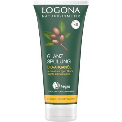 LOGONA Naturkosmetik Logona Natuurlijke cosmetische glansconditioner, organische arganolie, beschermt helder, zacht haar en geeft zijdeachtige glans, waardevolle oliën, veganistisch, 200 ml LOGONA Naturkosmetik Logona Natuurlijke cosmetische glansconditioner, organische arganolie, beschermt helder, zacht haar en geeft zijdeachtige glans, waardevolle oliën, veganistisch, 200 ml