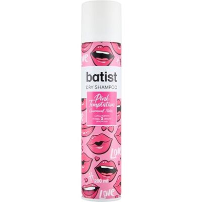Batist Pink Temptation Droogshampoo met vanillegeur, geurende droge shampoo voor kapsels en rimpels, voor alle haartypes, 200 ml, gemaakt in Italië Batist Pink Temptation Droogshampoo met vanillegeur, geurende droge shampoo voor kapsels en rimpels, voor alle haartypes, 200 ml, gemaakt in Italië