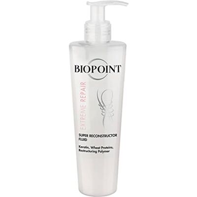 BIOPOINT Extreme Repair Fluide Hair Super Reconstructor Pre-Shampoo, voedende en versterkende werking, bevordert de wederopbouw van de haarvezel, 200 ml BIOPOINT Extreme Repair Fluide Hair Super Reconstructor Pre-Shampoo, voedende en versterkende werking, bevordert de wederopbouw van de haarvezel, 200 ml