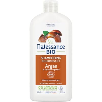 Natessance Shampooing nourrissant Argan Bio & Kératine végétale Natessance Shampooing nourrissant Argan Bio & Kératine végétale
