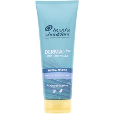 Head & Shoulders Dermaxpro Hydra Conditioner voor droge hoofdhuid, met kokosmelk, actieve aloë en vitamine E, dermatologisch getest, 220 ml Head & Shoulders Dermaxpro Hydra Conditioner voor droge hoofdhuid, met kokosmelk, actieve aloë en vitamine E, dermatologisch getest, 220 ml