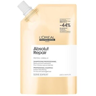 L'ORÉAL L'OREAL Absolut Repair Shampoo voor droog en beschadigd haar, 1000 ml L'ORÉAL L'OREAL Absolut Repair Shampoo voor droog en beschadigd haar, 1000 ml