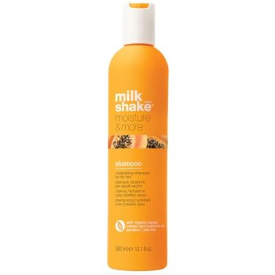 milk_shake Moisture & More Shampoo 300 ml, hydraterende shampoo voor droog haar, gemaakt in Italië milk_shake Moisture & More Shampoo 300 ml, hydraterende shampoo voor droog haar, gemaakt in Italië