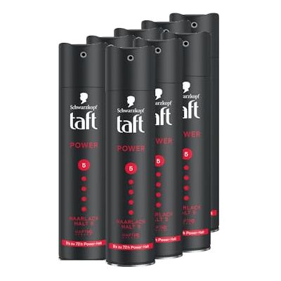 TAFT Schwarzkopf 8 x 250 ml krachtige haarspray (8 x 250 ml), fixatie 5 voor alle haartypes, sterke grip tot 72 uur, veganistische formule TAFT Schwarzkopf 8 x 250 ml krachtige haarspray (8 x 250 ml), fixatie 5 voor alle haartypes, sterke grip tot 72 uur, veganistische formule