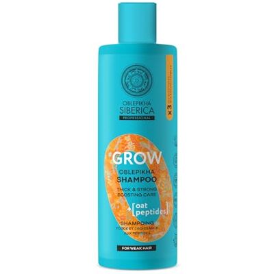 Natura Siberica Oblepikha Grow Kracht en Groei Shampoo met Peptiden, 400 ml Natura Siberica Oblepikha Grow Kracht en Groei Shampoo met Peptiden, 400 ml