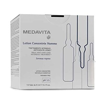 Medavita Lotion concentraat voor heren, anti-haarverlies, intensief, tegen breuken, 13 ampullen met 6 ml Medavita Lotion concentraat voor heren, anti-haarverlies, intensief, tegen breuken, 13 ampullen met 6 ml