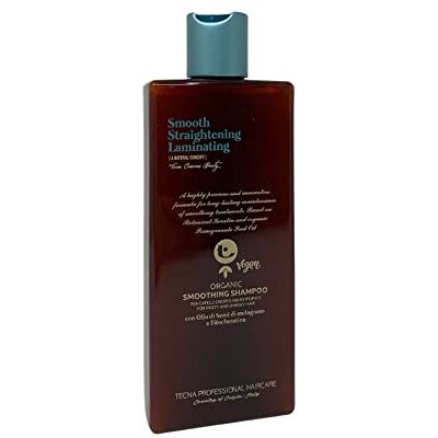 TECNA Smooth Straightening Biologische gladmakende shampoo, 250 ml, anti-kroes shampoo TECNA Smooth Straightening Biologische gladmakende shampoo, 250 ml, anti-kroes shampoo