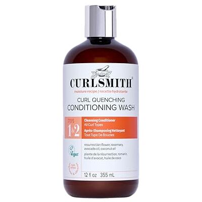CURLSMITH Curl Quenching Conditioning Wash (335ml) Co-Wash-reiniger, sulfaatvrije co-wash, alle soorten krullen, veganistisch, 355 ml CURLSMITH Curl Quenching Conditioning Wash (335ml) Co-Wash-reiniger, sulfaatvrije co-wash, alle soorten krullen, veganistisch, 355 ml