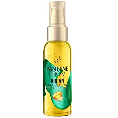 Pantene Pro-V Argan Infused Haarolie (100 ml) voor rebels haar, droog haar, glansverzorging, anti-kroes Pantene Pro-V Argan Infused Haarolie (100 ml) voor rebels haar, droog haar, glansverzorging, anti-kroes