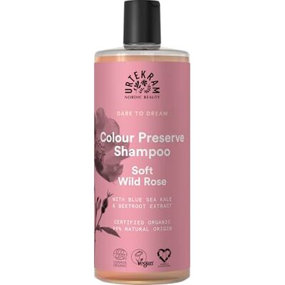 Urtekram 1001078 Shampoo kleurbehoud Wild Rose 500 ml, Vegan, biologisch, natuurlijke oorsprong,Wilde Roos Urtekram 1001078 Shampoo kleurbehoud Wild Rose 500 ml, Vegan, biologisch, natuurlijke oorsprong,Wilde Roos