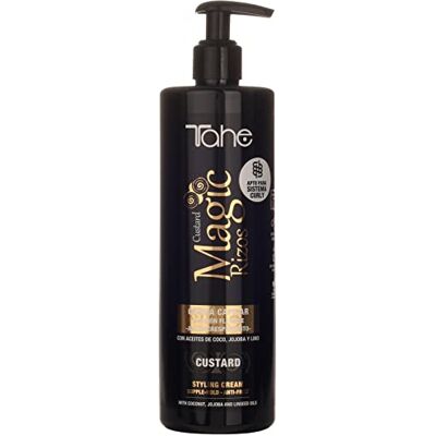 Tahe Magic Rizos Custard, anti-kroes fixerende haarcrème voor gekleurd haar, 500 ml Tahe Magic Rizos Custard, anti-kroes fixerende haarcrème voor gekleurd haar, 500 ml