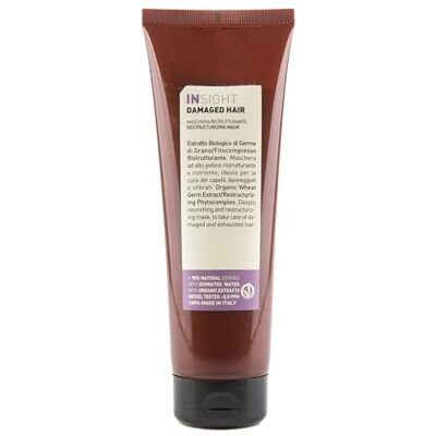 Insight Clean Beauty Herstructurerend masker voor beschadigd haar, biologisch tarwekiemenextract, veganistisch, 250 ml Insight Clean Beauty Herstructurerend masker voor beschadigd haar, biologisch tarwekiemenextract, veganistisch, 250 ml