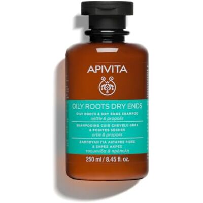Apivita Oily Roots & Dry Ends Shampoo met Nettle & Propolis, 250 ml Apivita Oily Roots & Dry Ends Shampoo met Nettle & Propolis, 250 ml