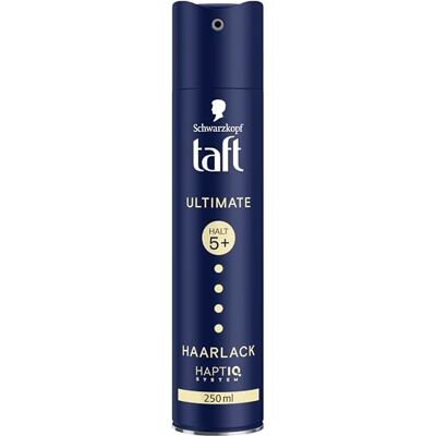TAFT Schwarzkopf Ultieme haarlak, fixatie 5+, fixatie 5+, voor alle haartypes, ultieme grip en kristalheldere glans, veganistische formule* TAFT Schwarzkopf Ultieme haarlak, fixatie 5+, fixatie 5+, voor alle haartypes, ultieme grip en kristalheldere glans, veganistische formule*