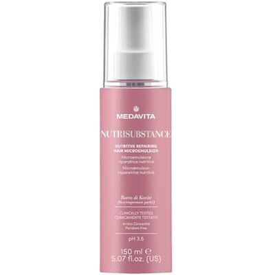 Medavita Nutrisubstance Verzorgende microemulsie, 150 ml, haarserum voor diepe voeding, glans, vitaliteit en volume Medavita Nutrisubstance Verzorgende microemulsie, 150 ml, haarserum voor diepe voeding, glans, vitaliteit en volume