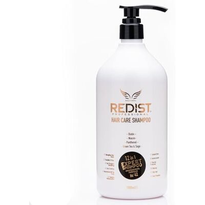 Redist Professional Hair Care Expert Formula 12-in-1 Shampoo, 1000 ml, versterkend, hydraterend, anti-kroes, kleurbescherming, alle haartypes Redist Professional Hair Care Expert Formula 12-in-1 Shampoo, 1000 ml, versterkend, hydraterend, anti-kroes, kleurbescherming, alle haartypes