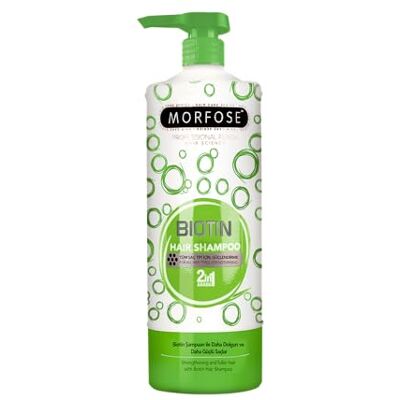 MORFOSE 2-in-1 Biotine Hair Shampoo 500 ml haarversterkende shampoo met biotine voor zijdezachte zachtheid, verzorging en eenvoudig kammen alle haartypes MORFOSE 2-in-1 Biotine Hair Shampoo 500 ml haarversterkende shampoo met biotine voor zijdezachte zachtheid, verzorging en eenvoudig kammen alle haartypes