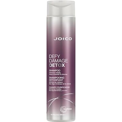 Joico Defy Damage Detox Shampoo, diepreinigende shampoo, verwijdert chloorresten, kalk, metalen en haarproducten, 300 ml Joico Defy Damage Detox Shampoo, diepreinigende shampoo, verwijdert chloorresten, kalk, metalen en haarproducten, 300 ml