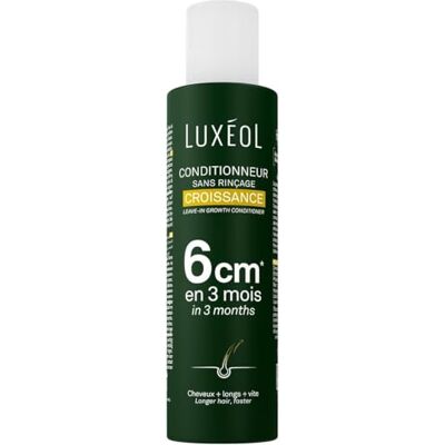 Luxéol LUXEOL Conditioner zonder uitspoelen, groei, 6 cm in 3 maanden* Klinisch bewezen – lang haar + snel* – 97% ingrediënten van natuurlijke oorsprong – gemaakt in Frankrijk – 150 ml Luxéol LUXEOL Conditioner zonder uitspoelen, groei, 6 cm in 3 maanden* Klinisch bewezen – lang haar + snel* – 97% ingrediënten van natuurlijke oorsprong – gemaakt in Frankrijk – 150 ml