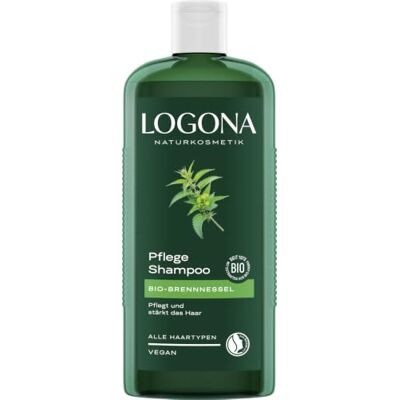 LOGONA Naturkosmetik Voedende shampoo voor natuurlijk gezond haar, geschikt voor alle haartypes, veganistische shampoo op biologische brandnetel, per stuk verpakt (1 x 250 ml) LOGONA Naturkosmetik Voedende shampoo voor natuurlijk gezond haar, geschikt voor alle haartypes, veganistische shampoo op biologische brandnetel, per stuk verpakt (1 x 250 ml)
