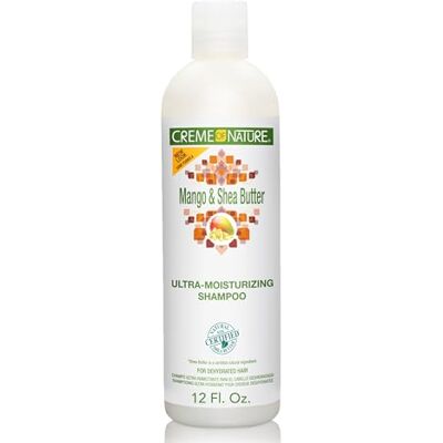 Creme of Nature , CNI, ultra-hydraterende shampoo met mango en sheaboter, voor gedehydrateerd haar, intensieve voeding en zachtheid, 354 ml Creme of Nature , CNI, ultra-hydraterende shampoo met mango en sheaboter, voor gedehydrateerd haar, intensieve voeding en zachtheid, 354 ml
