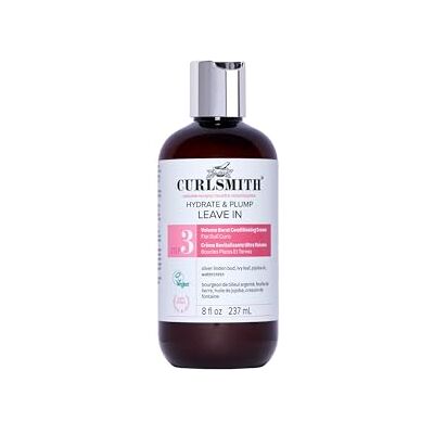 CURLSMITH Hydrate & Plump Conditioner zonder uitspoelen, volume en voedende conditioner voor golvend, krullend of krullend haar, veganistisch (237 ml) Après-shampoing sans rinçage léger, hydratant et volumisant, Tous types de boucles, végan, 237 ml CURLSMITH Hydrate & Plump Conditioner zonder uitspoelen, volume en voedende conditioner voor golvend, krullend of krullend haar, veganistisch (237 ml) Après-shampoing sans rinçage léger, hydratant et volumisant, Tous types de boucles, végan, 237 ml