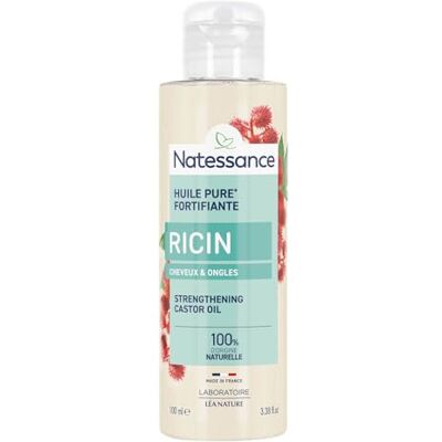 Natessance Ricinusolie, 100% zuivere ricinusolie, versterkt/regenereert, 100 ml Natessance Ricinusolie, 100% zuivere ricinusolie, versterkt/regenereert, 100 ml