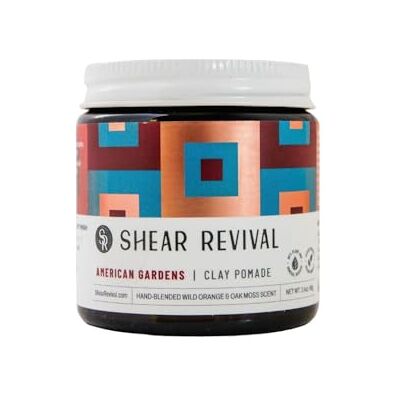 Shear Revival American Gardens Styling Klei, sterke grip, matte textuur, natuurlijke ingrediënten, gemakkelijk te wassen, 96 g Shear Revival American Gardens Styling Klei, sterke grip, matte textuur, natuurlijke ingrediënten, gemakkelijk te wassen, 96 g