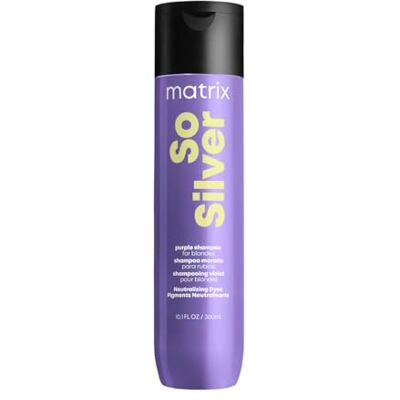 Matrix So Silver shampoo voor grijs en wit haar tegen gele reflectie en verzorging 300 ml Matrix So Silver shampoo voor grijs en wit haar tegen gele reflectie en verzorging 300 ml