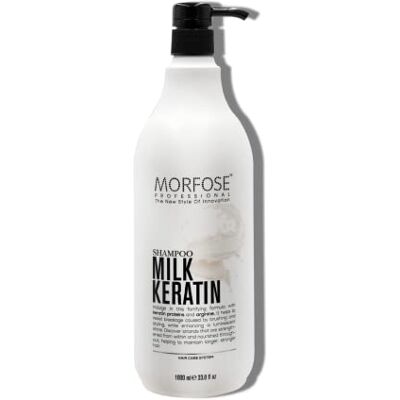 MORFOSE Milk Keratin Shampoo 1000 ml herstellende shampoo met melkeiwitten, keratine en arginine voedende verzorging voor droog en beschadigd haar MORFOSE Milk Keratin Shampoo 1000 ml herstellende shampoo met melkeiwitten, keratine en arginine voedende verzorging voor droog en beschadigd haar