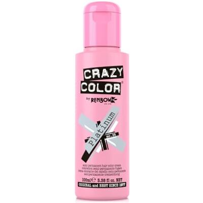 Crazy Color Renbow Crazy Colour Platinum Semi-Permanent Crème 100 ml Crazy Color Renbow Crazy Colour Platinum Semi-Permanent Crème 100 ml