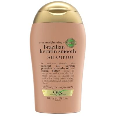 OGX Ever Straightening + Brazilian Keratine Smooth Travel Size Shampoo 88,7 ml OGX Ever Straightening + Brazilian Keratine Smooth Travel Size Shampoo 88,7 ml