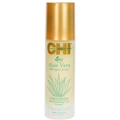 CHI Aloë vera vochtinbrengende crème voor krullen, wit, 147 ml CHI Aloë vera vochtinbrengende crème voor krullen, wit, 147 ml