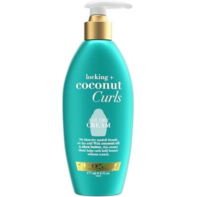 OGX Locking + Coconut Curls Air Dry Cream, 6 oz OGX Locking + Coconut Curls Air Dry Cream, 6 oz