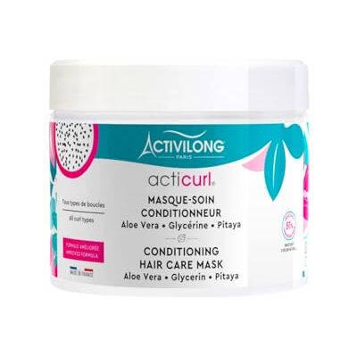 Activilong Acticurl Conditionermasker – alle soorten krullen – ontwart en verzorgt diep – 97% natuurlijke ingrediënten – gemaakt in Frankrijk – 300 ml Activilong Acticurl Conditionermasker – alle soorten krullen – ontwart en verzorgt diep – 97% natuurlijke ingrediënten – gemaakt in Frankrijk – 300 ml